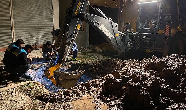 MASKİ, Kahramanmaraş'ta altyapı tamiratını gece-gündüz sürdürüyor