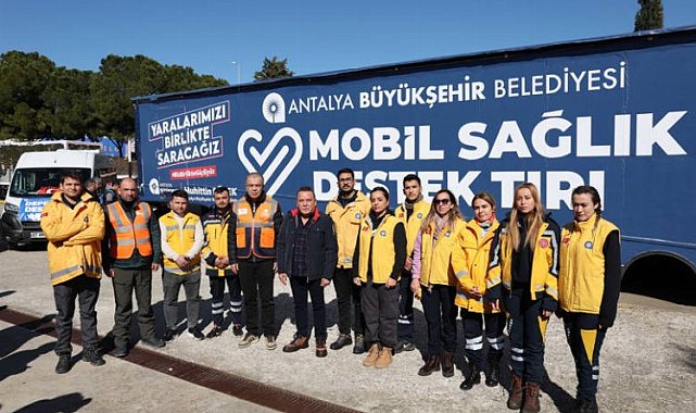 Mobil Sağlık Destek Tırı Hatay'da