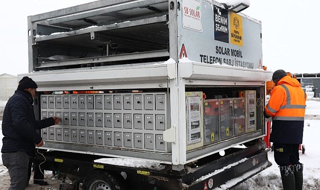 Mobil şarj istasyonları deprem bölgesinde
