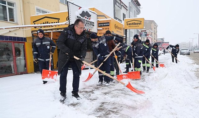 Nevşehir Belediyesi'nden karla mücadele
