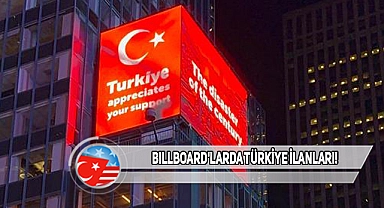 Times Meydanı'nda Türkiye'ye Destek Paylaşımları