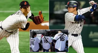 Big in Japan! Angels' Shohei Ohtani leads his national team over China