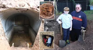 Buried since the Blitz: Grandparents discover hidden WW2 bunker