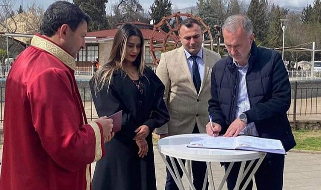 Bursa İnegöllü zabıta memuru Kahramanmaraş'ta dünya evine girdi
