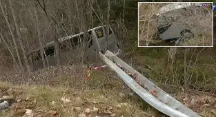 Bus carrying 40 primary schoolchildren crashes in French Alps