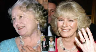 Camilla's £212k engagement ring was owned by the late Queen Mother