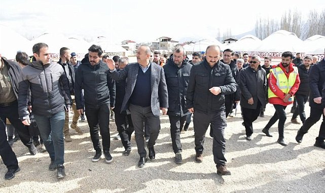 Çavuşoğlu, Göksun'da incelemelerde bulundu