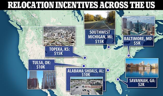 Cities and states are offering cash to remote workers who move