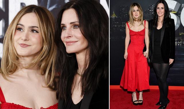 Courteney Cox makes rare red carpet appearance with daughter Coco