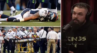 Derek Wolfe was 'temporarily paralyzed before playing TWO weeks later'