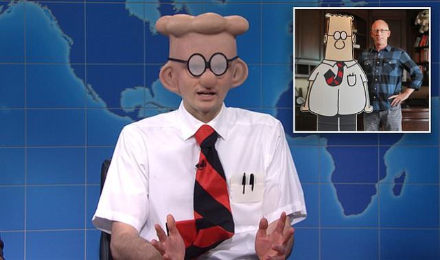 Dilbert appears on SNL to give update about creator's racist tirade