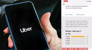 Discover your Uber rider rating - how many 1-star reviews do YOU have?