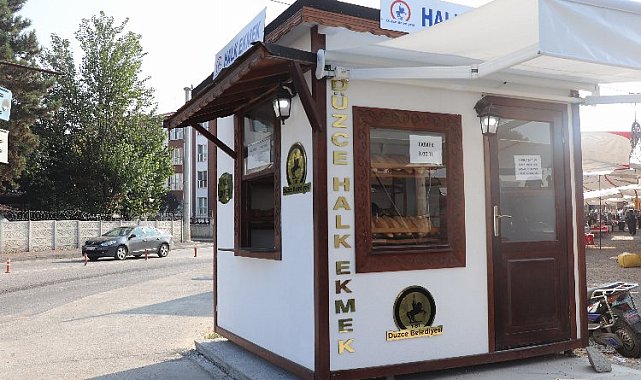 Düzce Halk Ekmek'te pide satışları başladı
