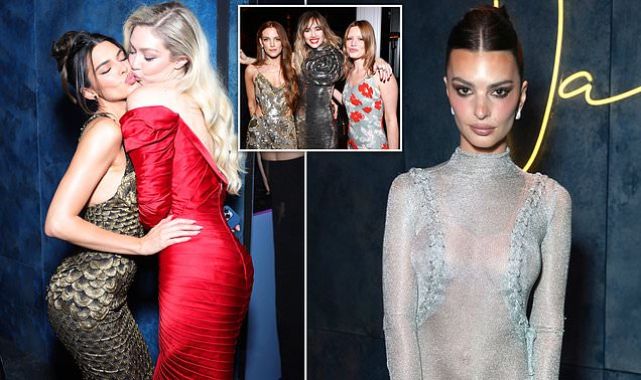 Emily Ratajkowski, Kylie Jenner, etc heat up Vanity Fair Oscars party 