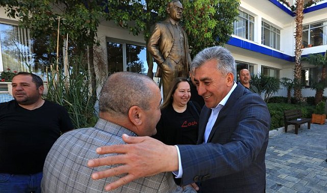 EYT'li çalışanlardan Güzelbahçe Belediyesi'ne veda