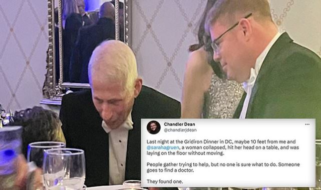 Fauci jumped into action at Gridiron dinner after woman passed out