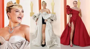 Florence Pugh and Cara Delevingne lead British arrivals at the Oscars