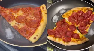 Foodies divided over viral hack to re-heat your pizza