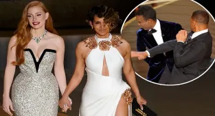 Halle Berry, Jessica Chastain present actor Oscar after Will Smith ban