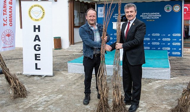 Harmancıklı çiftçiye 6 bini aşkın ceviz fidanı
