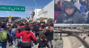 Hordes of migrants storm checkpoint in brazen attempt to enter the US