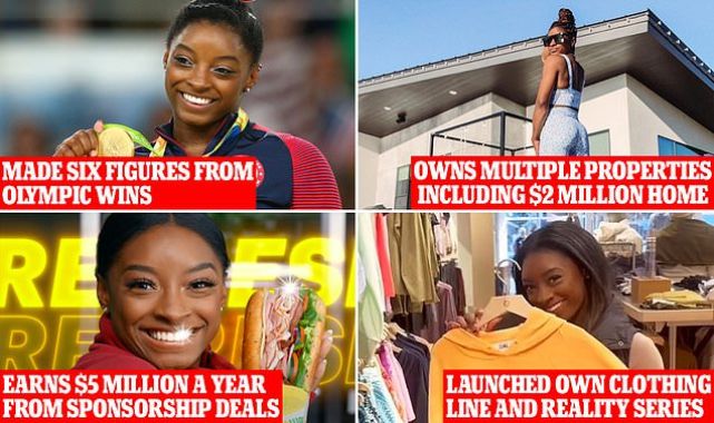 How Simone Biles has amassed net worth of more than $16 MILLION