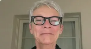 Jamie Lee Curtis SOBS as she watches Oscars speech for the first time