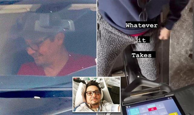 Jeremy Renner seen for first time since horror snow plow accident