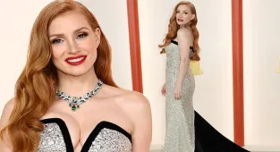 Jessica Chastain looks sensational at Oscars 2023 in a dazzling gown