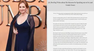 JK Rowling: 14 too young for children to decide on gender transition