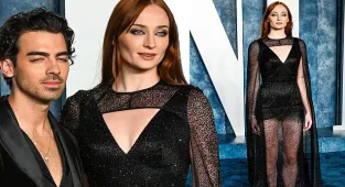 Joe Jonas and Sophie Turner turn heads at Vanity Fair Oscar Party