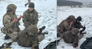 Kate Middleton dons camouflage as she visits Irish Guards