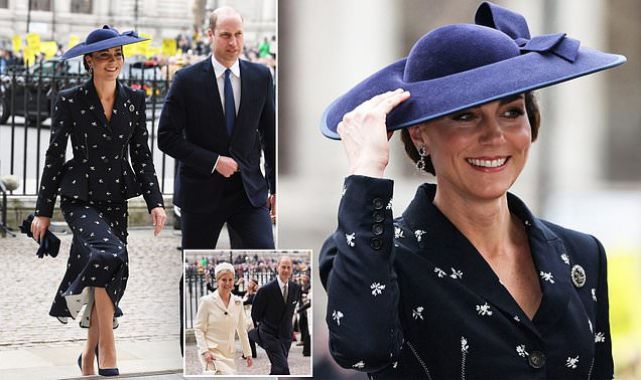 Kate Middleton is regal at the Commonwealth Day Service  