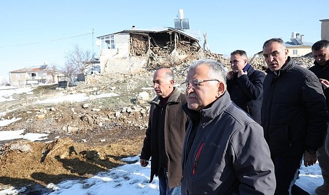 Kayseri Büyükşehir'den hasar tespit çalışması