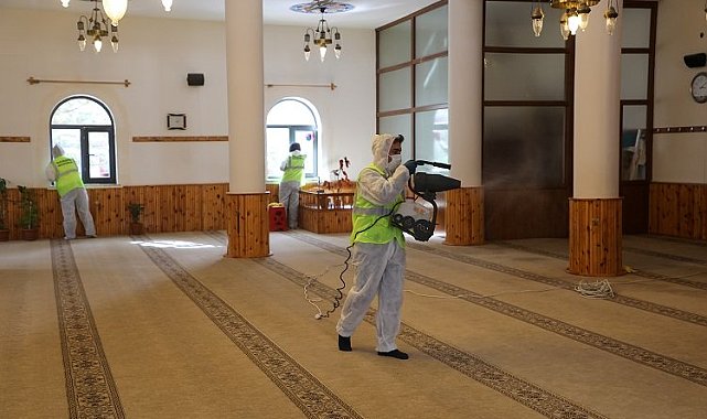Kayseri Talas'tan cami temizliği