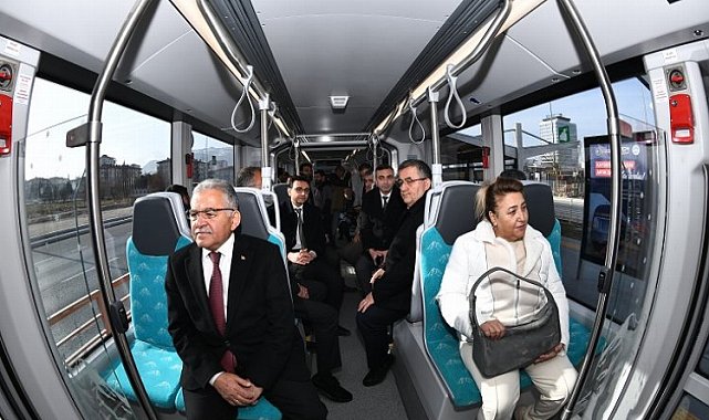 Kayseri'de yeni tramvay hattı hizmete başladı