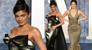 Kendall and Kylie Jenner dazzle at the Vanity Fair Oscar Party