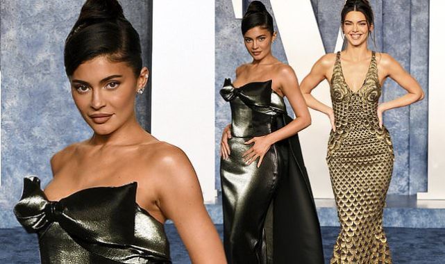 Kendall and Kylie Jenner dazzle at the Vanity Fair Oscar Party