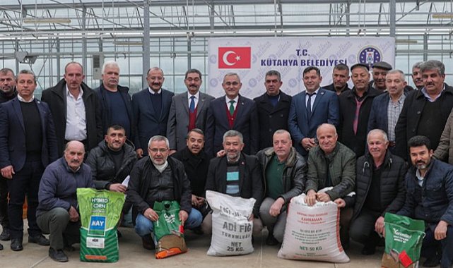 Kütahya'da üretici çiftçiye tohum desteği