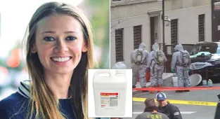 Lime sulfur found in passenger seat of car where woman was found dead