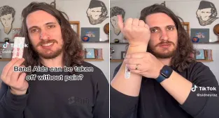 Man's hack to pull off a Band-Aid 'without pain' leaves people stunned