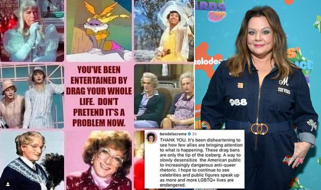 Melissa McCarthy posts a message of support for drag queens
