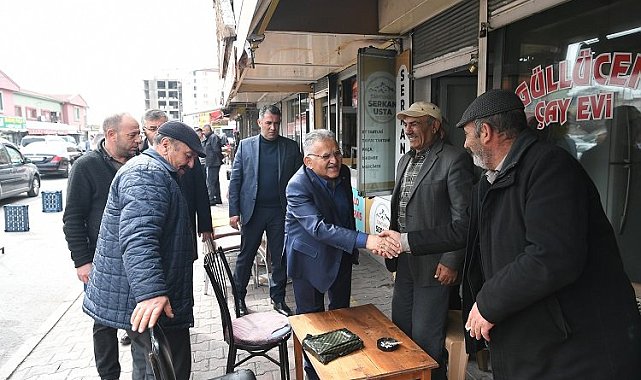 Memduh Büyükkılıç'tan garaj esnafına ziyaret