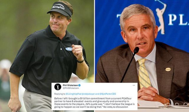 Phil Mickelson claims Jay Monahan shutdown his elevated events idea