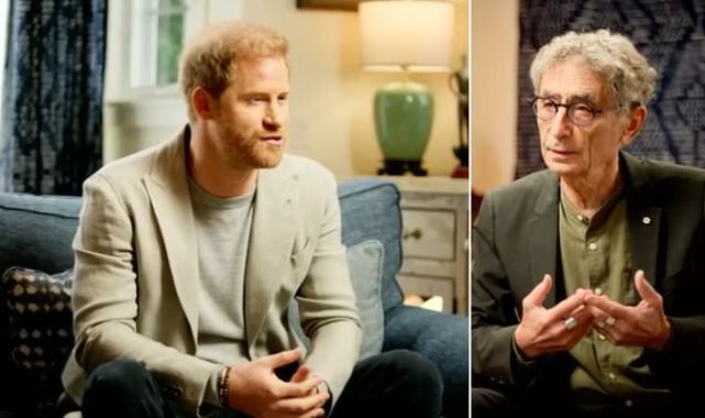 Prince Harry talks to 'toxic trauma' expert Gabor Mate