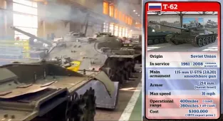 Putin empties museums of T-62 tanks to repurpose them for his war