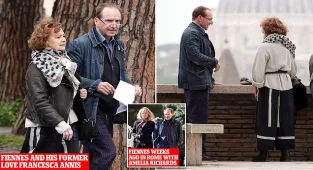Ralph Fiennes spotted in Rome with former lover Francesca Annis