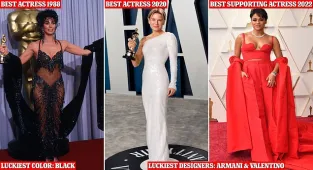 REVEALED: Colors and designers that are luckiest for Oscar nominees 
