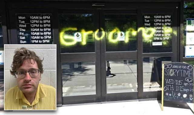 School librarian, 31, is arrested for stash of child pornography