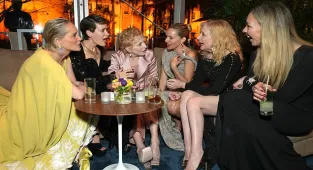 Sienna Miller enthralls pals during VERY animated chat at Oscars bash